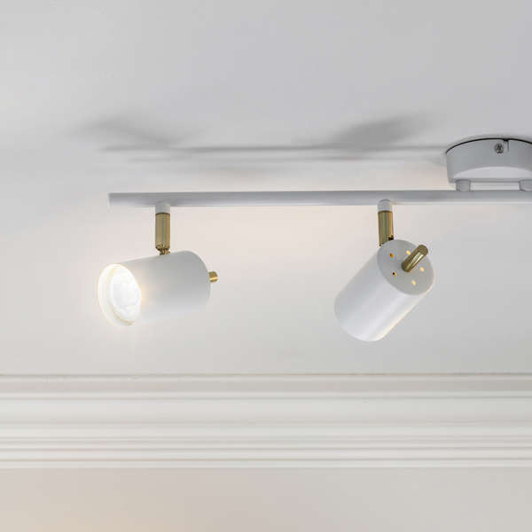 Lampa sufitowa Gull 59933 Endon spot do jadalni na listwie biały