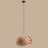 Brązowa lampa wisząca Nature Light 1110G_S Aldex do sypialni drewno