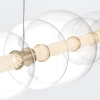 Wisząca lampa szklane kule Atomo QN-ATOMO-LP7-BG LED 46W 3000K złoty