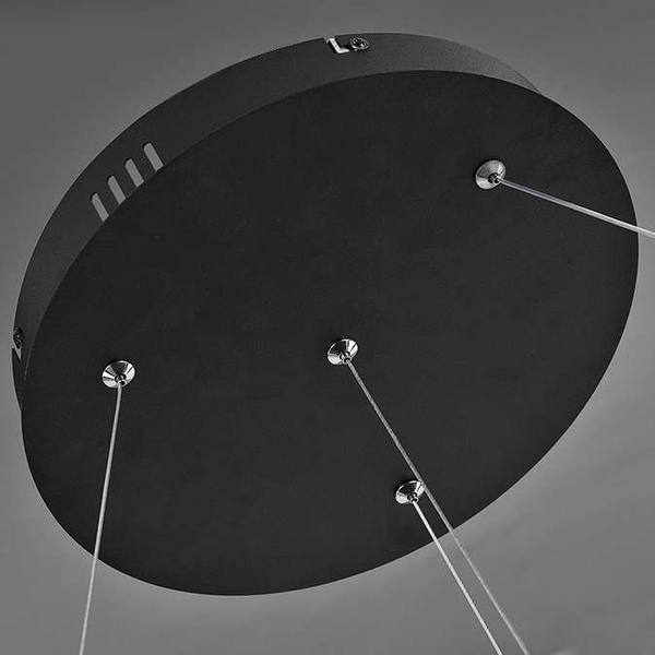 LAMPA wisząca MDECO SLIM/000013/3000/W kwadratowa OPRAWA metalowa LED 64W 3000K zwis ramki białe