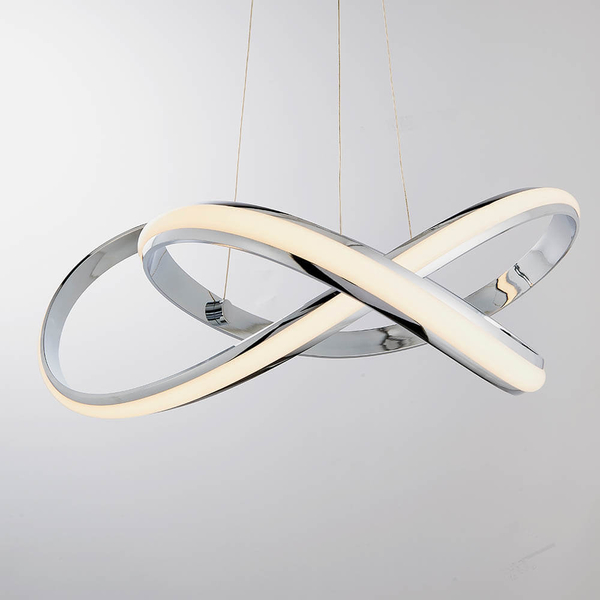 Wisząca lampa supeł Aria 76394 LED 40,5W 3000K chrom biały