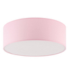 Okrągła lampa sufitowa Rondo 3228 TK Lighting tkanina metal biały różowy