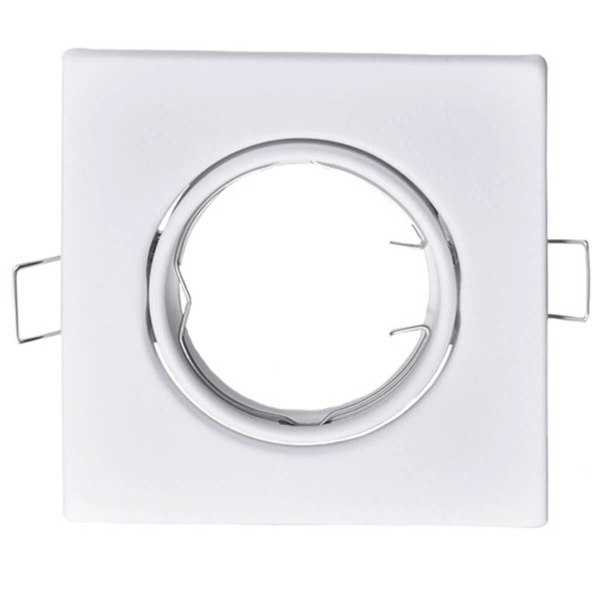 Kwadratowe lampy wpustowe Olin zestaw 3 opraw białych