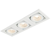 Potrójna lampa sufitowa Xeno 78532 regulowana wpust biały