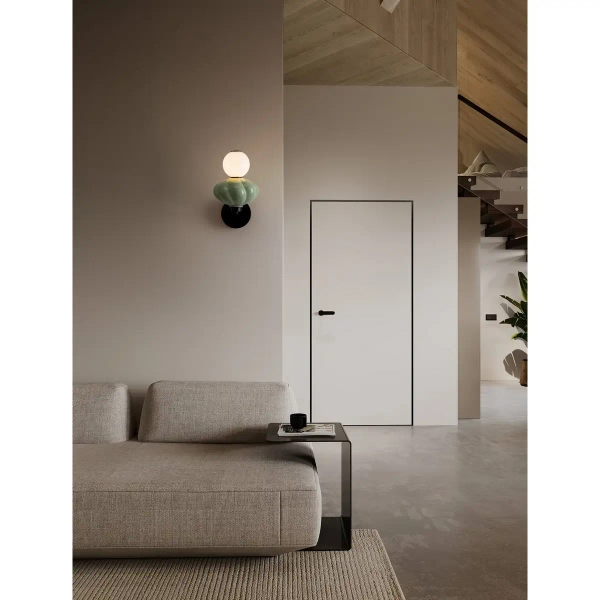 Szklana lampa ścienna do salonu CASURNO LE45226 LED 8W 3000K zielona