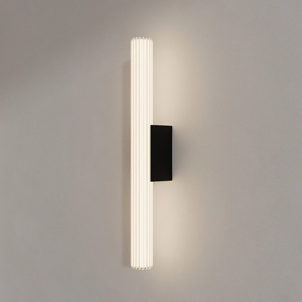 Lampa ścienna Linea LP-0510/1W-61 BK LED 12W 3000-6000K IP44 tuba czarna