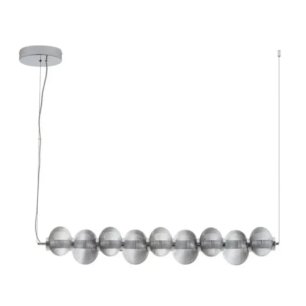 Wisząca lampa do jadalni TANVERA LE45209 LED 30W 3000K szklana szara