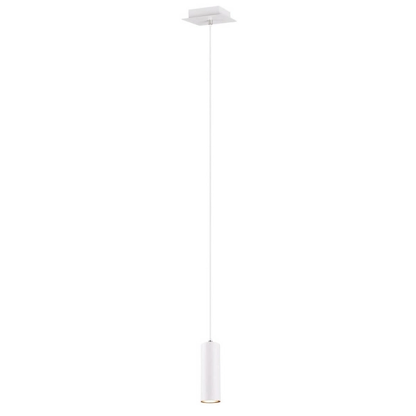 Pojedyncza lampa wisząca VANTOS DL101312400 Trio sopel tuba biały