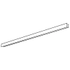 Kinkiet ścienny belka BAR/T CGBART120 LED 39W 3000K do jadalni czarny
