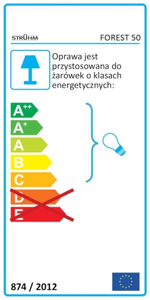 Słupek LAMPA stojąca FOREST 03602 Ideus ogrodowa OPRAWA stojąca IP54 outdoor grafitowa