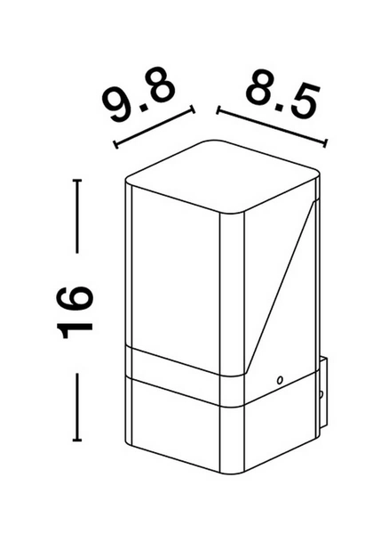 Elewacyjna lampa ogrodowa BARCA LE71497 Luces Exclusivas IP65 grafitowa