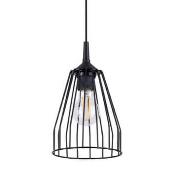 Lampa wisząca druciana Leyo SL.1205 loft metalowa czarna