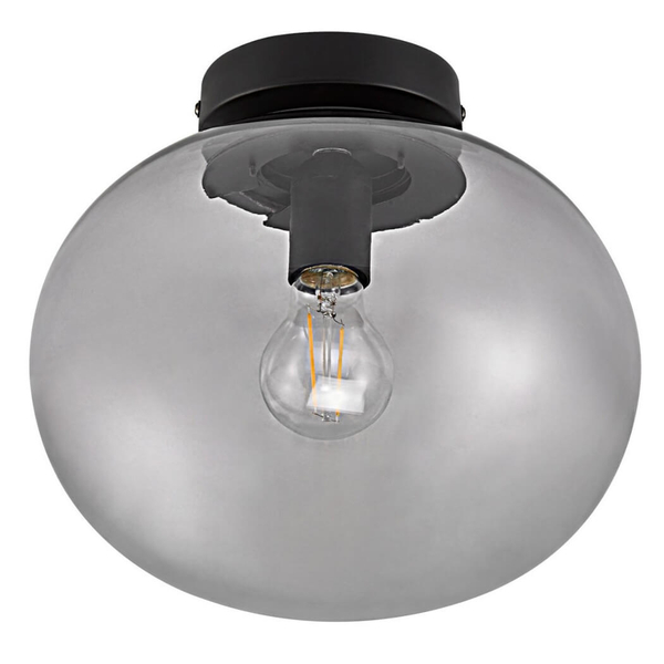 Sufitowa lampa szklana Alton 2010506047 czarny przydymiony