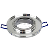 Wpust LAMPA sufitowa VIDI ROUND 11G-S/CH + OP040 INQ okrągła OPRAWA podtynkowa OCZKO szklane do zabudowy chrom