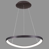 LAMPA wisząca MORFI 5355-848ROP-BC-3 Italux metalowa OPRAWA okrągły ZWIS pierścień LED 48W 3000K ring biały kawowy