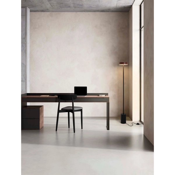 Metalowa lampa podłogowa VIRASORO LE44949 LED 17W 3000K brązowa czarna