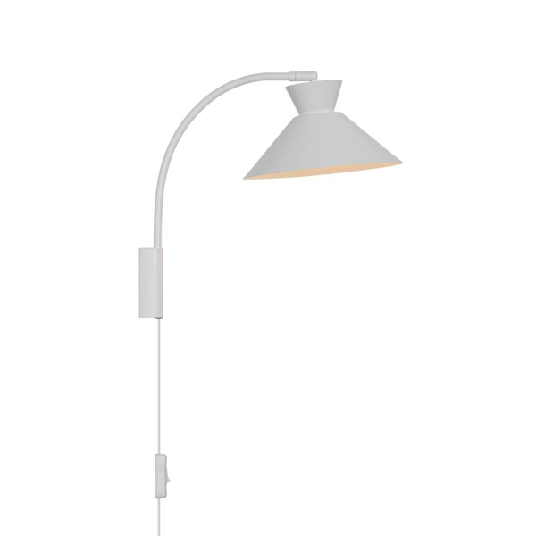 Ścienna lampa z włącznikiem DIAL 2213371001 do czytania biały