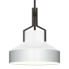Lampa zwisająca nad wyspę Brecken QZ-BRECKEN-2P-AB-OPAL biała mosiądz