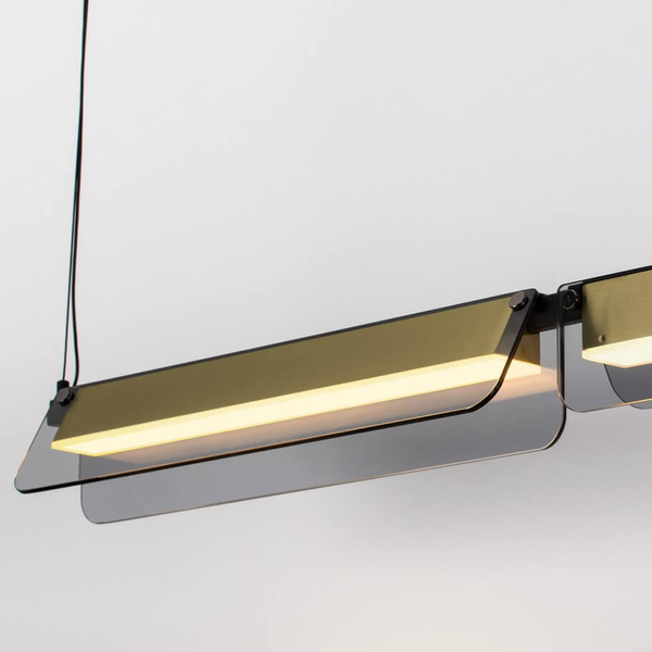 Lampa wisząca ROCA LE44230 LED 20W 3000K belka czarna złota