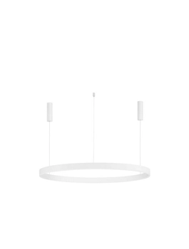 Okrągła lampa wisząca JACA LE42767 do pokoju LED 70W 2700-6000K biała