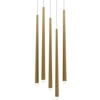 Lampa wisząca LED 30W 4000K tuby mosiądz Cascade OUTLET