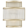 Lampa ścienna SERGIO W0528-02B-V6AC klasyczna szklany kinkiet złoty
