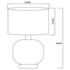 Ceramiczna lampka stołowa Tamiza LP-1515/1T small white do salonu biała