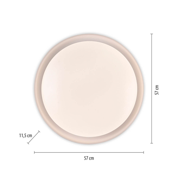 Sufitowa lampa Osko 14216-16 Just Light LED 36,5W 2700-5000K okrąg biała