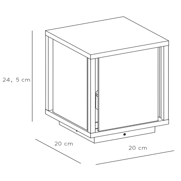 Zewnętrzna lampa stojąca CLAIRE 27883/25/30 Lucide IP54 szklana antracyt