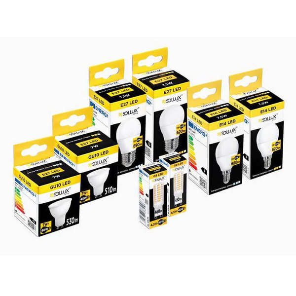 Żarówka SL.0968 Sollux LED LED E27 7,5W 3000K 620lm klasyczna biała