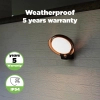 Elewacyjna lampa ścienna Polo LED 16W 3000K okrągła IP54 grafitowa