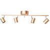 Sufitowa lampa regulowana Correct 4200720-6501 metalowe tuby różowe złoto