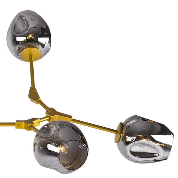 Regulowany zwis Modern orchid ST-1232-6 GOLD Step molekuły złota szara