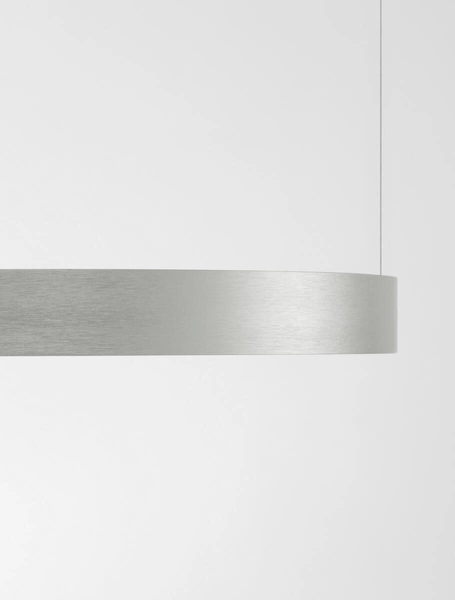 Okrągła lampa wisząca ZACAPU LE42792 LED 30W 3000K do biura srebrna