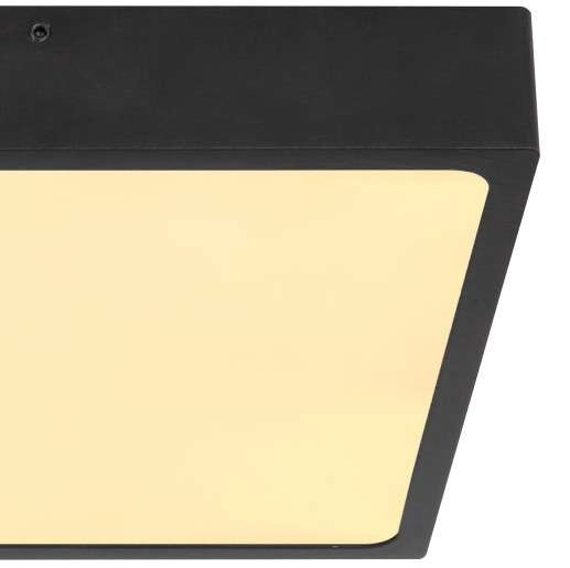 LAMPA sufitowa ECHO 12369-22 Globo metalowa OPRAWA kwadratowa LED 22W 4000K plafon czarny
