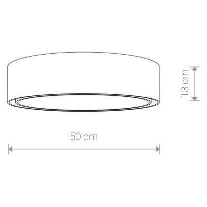 Abażurowa LAMPA sufitowa MIST 8943 Nowodvorski plafon OPRAWA metalowa biała