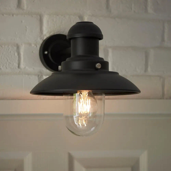 Ścienna lampa do ogrodu Hereford 95982 metalowa IP44 czarna