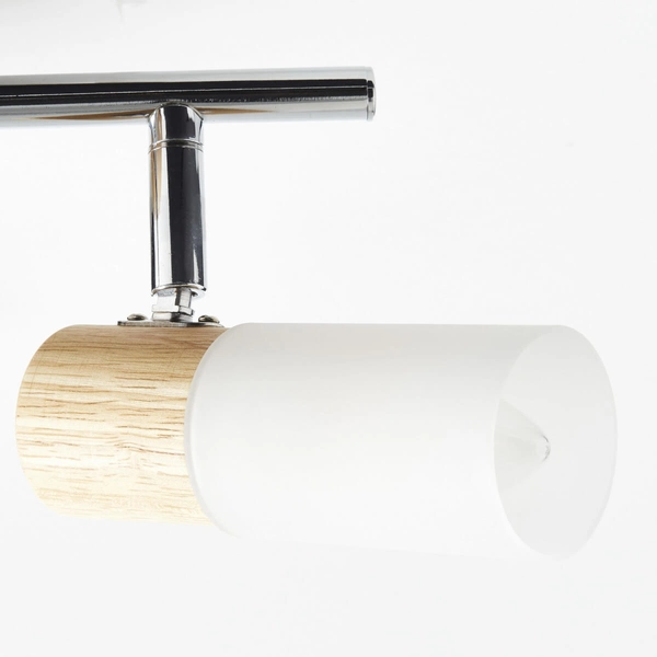 Regulowana lampa natynkowa Babsan 51413/50 tuba drewno biały