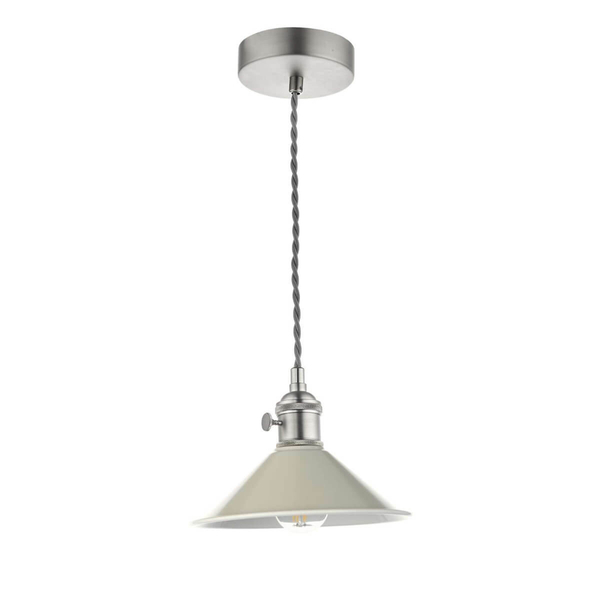 Wisząca lampa nad stół Hadano HAD0161-06 Dar Lighting chrom szara