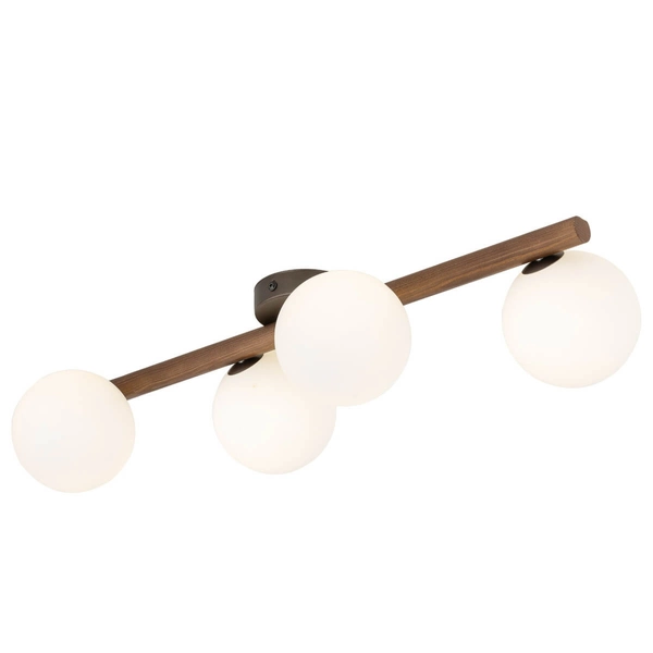 Plafon do sypialni Estera 10270 kule eko naturalny drewniany biały