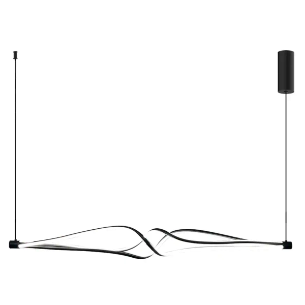 Metalowa lampa wisząca TWISTER ML1189 LED 56W 4000K czarna