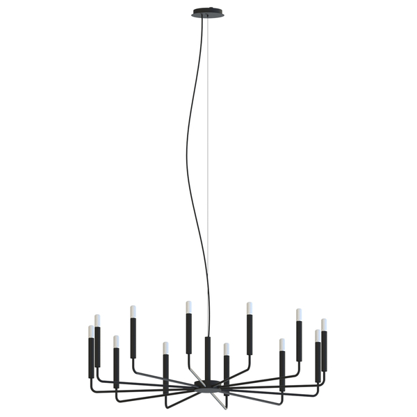 Loftowa lampa wisząca Orto 11464 nad wyspę metalowa czarna