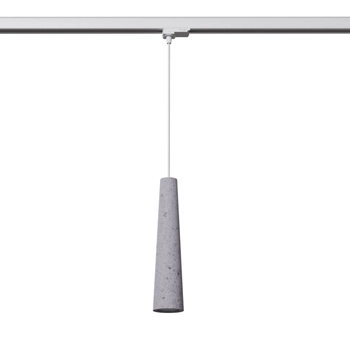Betonowa lampa wisząca ELECTRA MYL.00152 trzyfazowa z żarówką szary