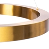 Wisząca lampa ściemnialna Circle ST-8848-40+60 brass Step LED 106W 3000K ringi do salonu mosiądz