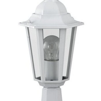 Klasyczna lampka ogrodowa VELENCE 8205 metalowa szklana IP43 biała