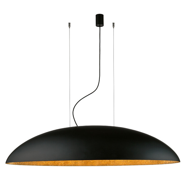 Loftowa lampa wisząca Canoe 7926 czarna nad łóżko do sypialni