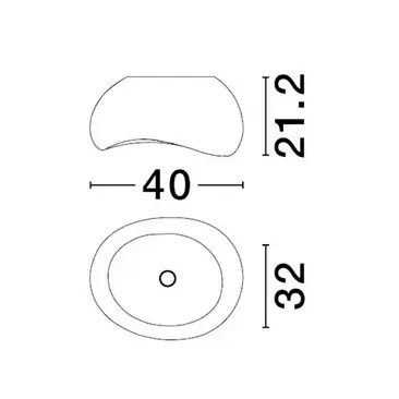 Sufitowa lampa kopuła PALINZA LE45329 ściemnialna brązowa