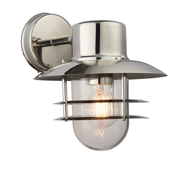 Elewacyjna lampa ścienna Jenson 74703 IP44 srebrny przezroczysty