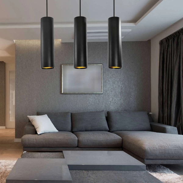 LAMPA wisząca LATI 307583 Polux metalowa OPRAWA listwa ZWIS tuby czarne