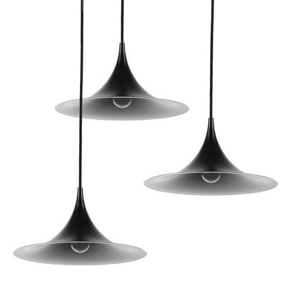 Lampa zawieszana nad stół Oslo ABR-OSLO-B Abruzzo stożek czarna